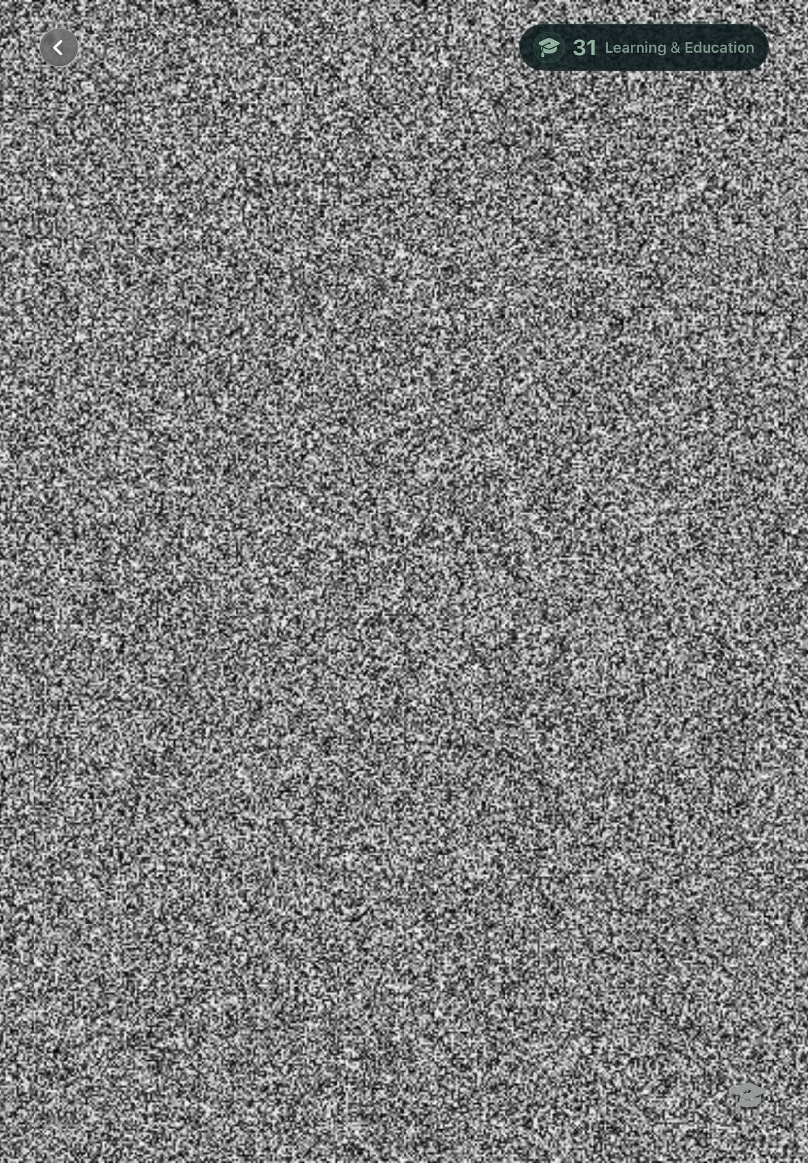 Bright daytime TV static between channels on iPad