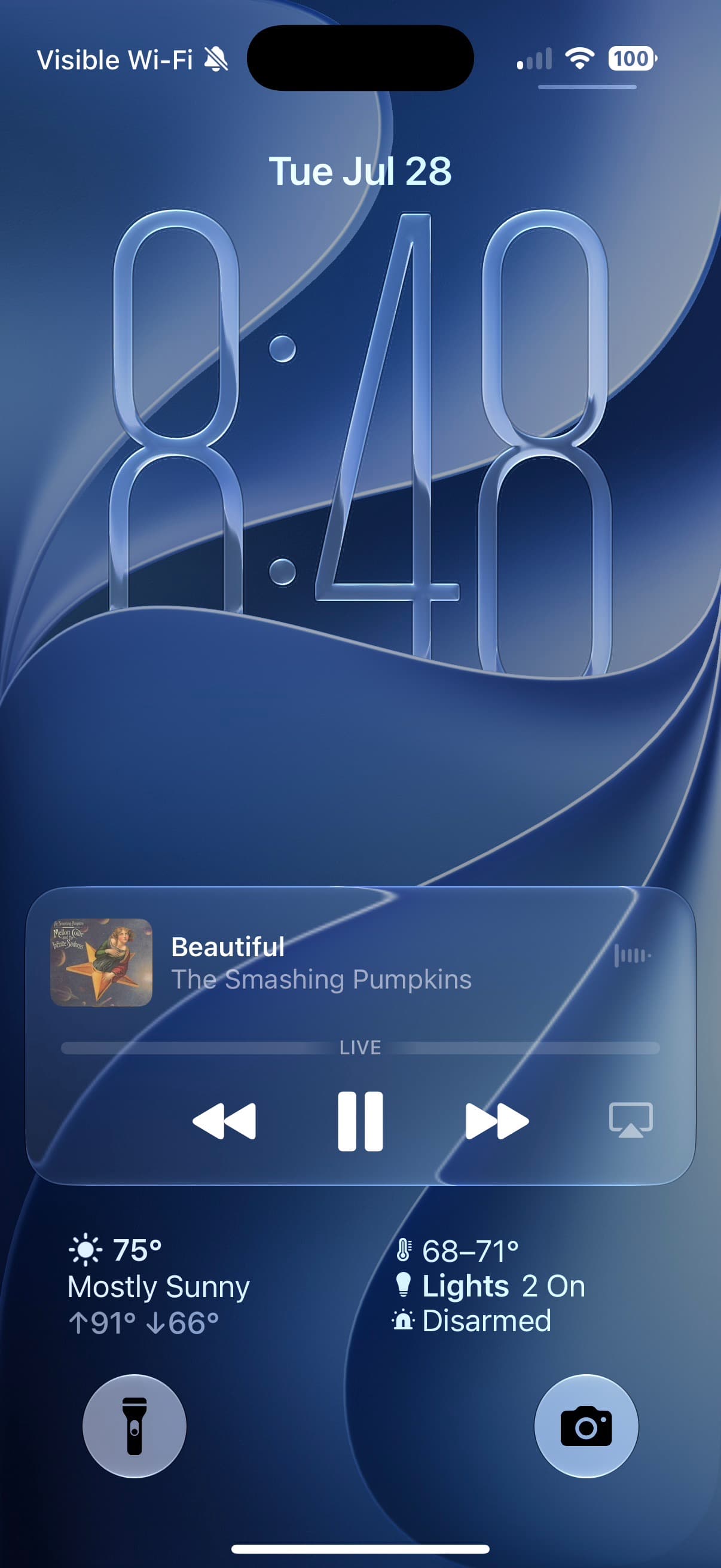 Bunny Ears TV Radio track in the iPhone Lock Screen player